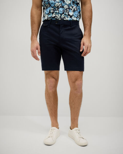 Slim Stretch Cotton Stretch Chino Short, Navy, hi-res
